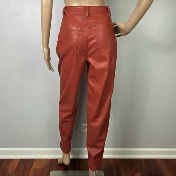 NEW WEWOREWHAT REVOLVE VEGAN LEATHER PANTS - Picture 7 of 8